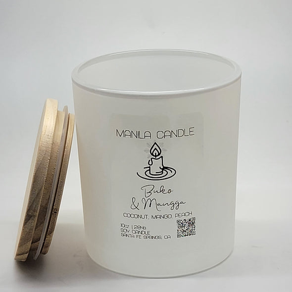 Buko & Mangga Scented Candle | Coconut & Mango Scented Soy Candle