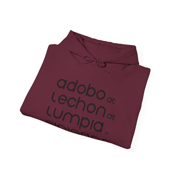 Adobo at Lechon at Lumpia at Sinigang Hooded Sweatshirt