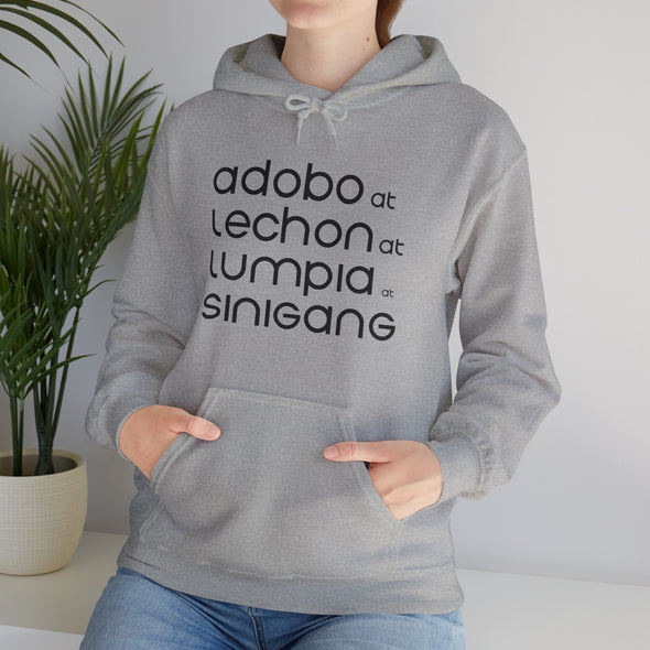 Adobo at Lechon at Lumpia at Sinigang Hooded Sweatshirt