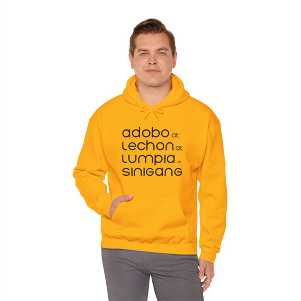 Adobo at Lechon at Lumpia at Sinigang Hooded Sweatshirt