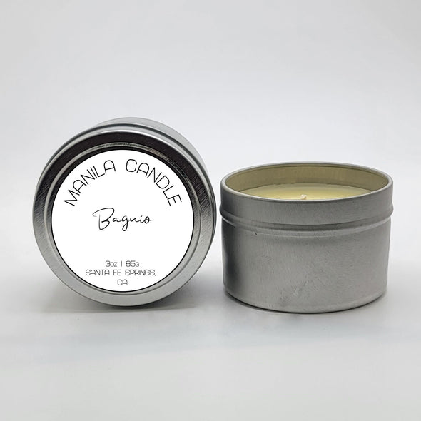 Baguio | Pine | Wedding Favor Candle | Travel Tin Candle