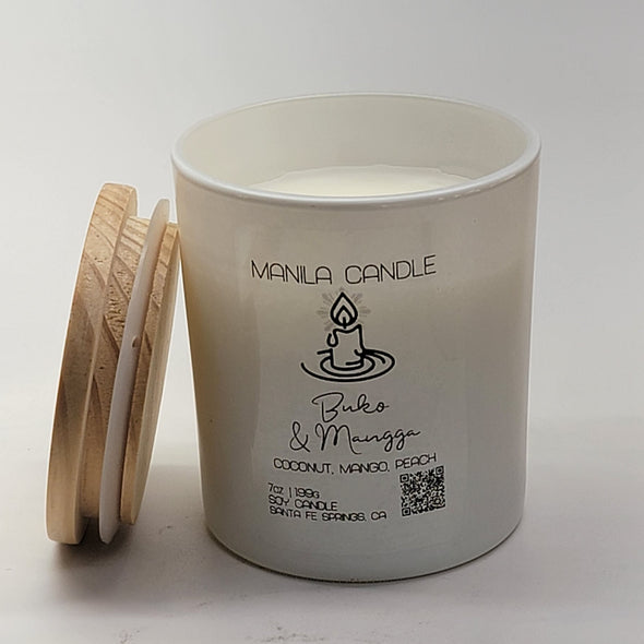 Buko & Mangga Scented Candle | Coconut & Mango Scented Soy Candle