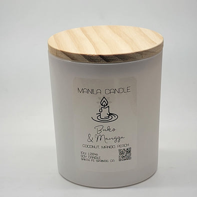 Buko & Mangga Scented Candle | Coconut & Mango Scented Soy Candle