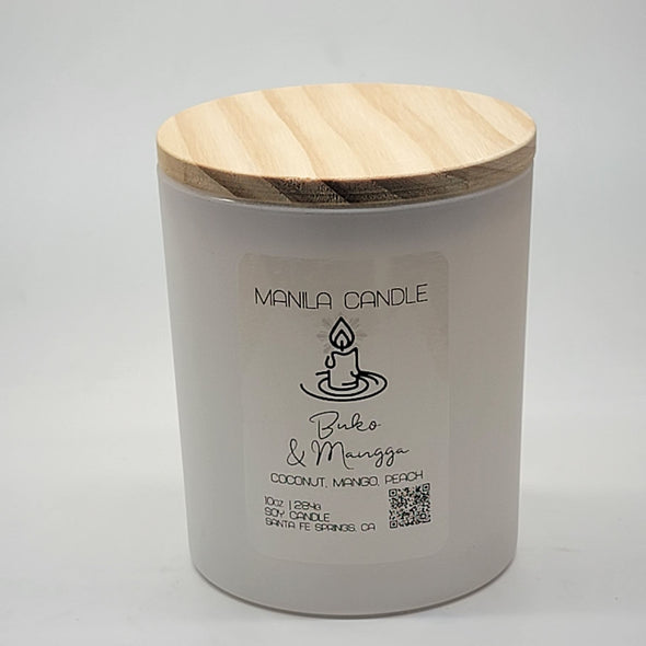 Buko & Mangga Scented Candle | Coconut & Mango Scented Soy Candle