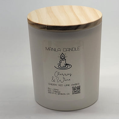 Cherries and Wine Scented Candle | Black Cherry Merlot Scented Soy Candle