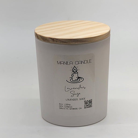 Lavender Sage Scented Candle | Lavender Sage Scented Soy Candle