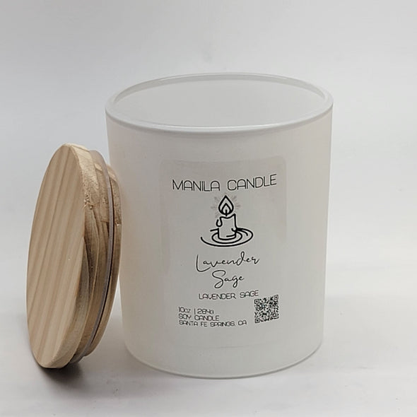 Lavender Sage Scented Candle | Lavender Sage Scented Soy Candle