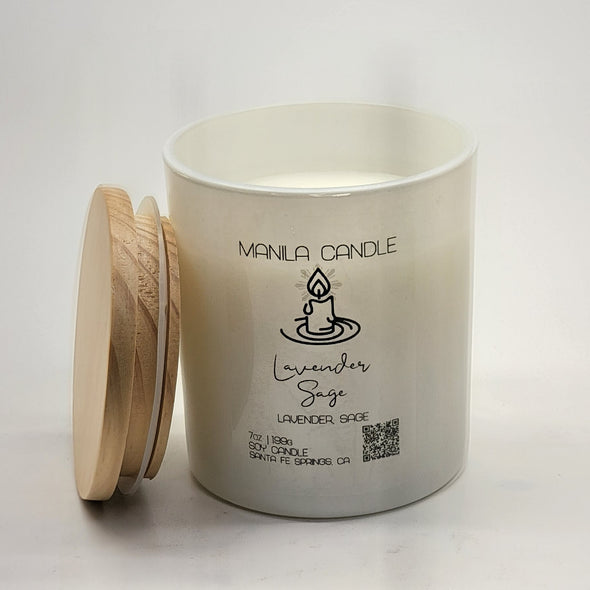 Lavender Sage Scented Candle | Lavender Sage Scented Soy Candle